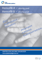 Forside - diagnosefolder hemofili A og B, alvorlig grad Forside - diagnosefolder hemofili A og B, alvorlig grad