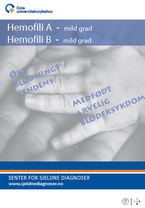 Forside - diagnosefolder hemofili A og B, mild grad Forside - diagnosefolder hemofili A og B, mild grad