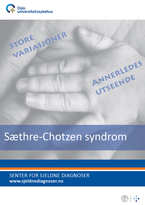 Forside diagnosefolder Sæthre-Chotzen syndrom Forside diagnosefolder Sæthre-Chotzen syndrom