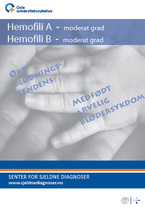 Forside - diagnosefolder hemofili A og B, moderat grad Forside - diagnosefolder hemofili A og B, moderat grad