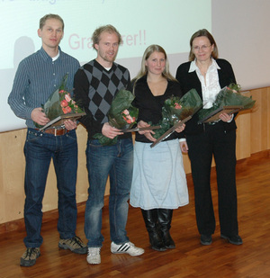 From left: Rolf I. Skotheim, Terje Ahlquist, Guro E. Lind and Ragnhild Lothe. (click to enlarge image) From left: Rolf I. Skotheim, Terje Ahlquist, Guro E. Lind and Ragnhild Lothe. (click to enlarge image)