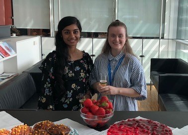 The two graduated MSc from the well-deserved celebration on June 18th 2021