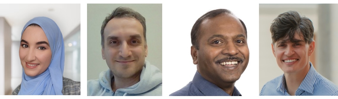 From left: R. Laidi, M. Zoofaghari, I. Balasingham and M. Veletic