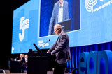 Erik Taubøll during the opening ceremony