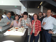 Tumor Biology scientists celebrating