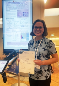 Mari Bogaard at the 34th European Congress of Pathology in Basel, Switzerland (photo: Ulrika Axcrona)