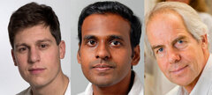 First author Peter Huszthy, second author Ramakrishna Gopalakrishnan and senior author Bjarne Bogen